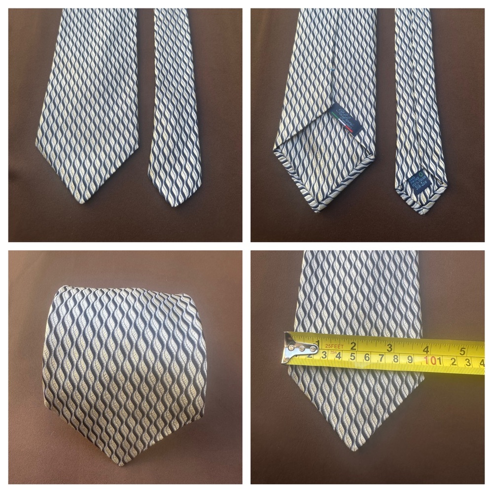 POLIFRONI Milano Silk Tie 
NECKTIE LENGTH : Near 58"+/-
TIE WIDTH : see picture